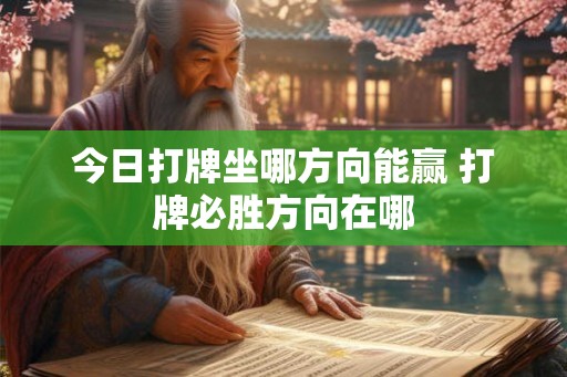 今日打牌坐哪方向能赢 打牌必胜方向在哪