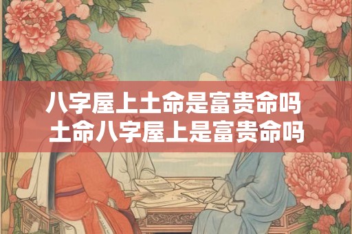 八字屋上土命是富贵命吗 土命八字屋上是富贵命吗