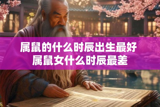 属鼠的什么时辰出生最好 属鼠女什么时辰最差