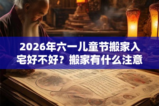2026年六一儿童节搬家入宅好不好？搬家有什么注意事项？