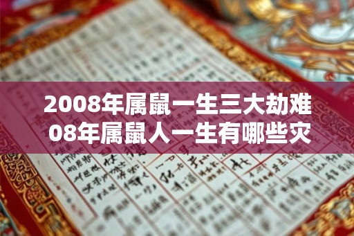 2008年属鼠一生三大劫难 08年属鼠人一生有哪些灾难