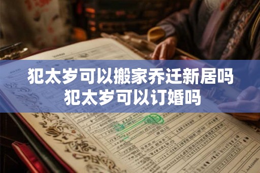 犯太岁可以搬家乔迁新居吗 犯太岁可以订婚吗