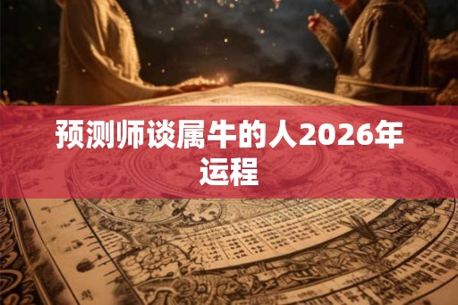 预测师谈属牛的人2026年运程