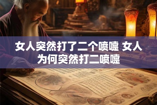 女人突然打了二个喷嚏 女人为何突然打二喷嚏 女人突然打了二个喷嚏 女人为何突然打二喷嚏