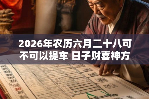 2026年农历六月二十八可不可以提车 日子财喜神方位