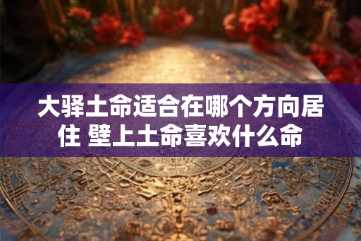 大驿土命适合在哪个方向居住 壁上土命喜欢什么命