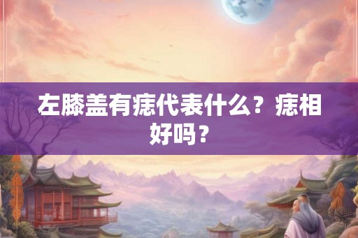 左膝盖有痣代表什么?痣相好吗? 左膝盖有痣代表什么?痣相好吗?