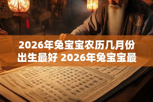2026年兔宝宝农历几月份出生最好 2026年兔宝宝最佳出生月份