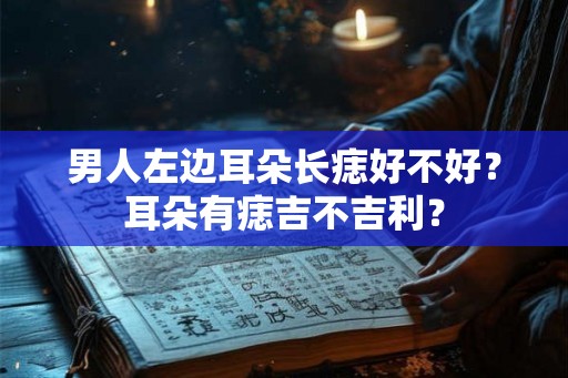 男人左边耳朵长痣好不好？耳朵有痣吉不吉利？