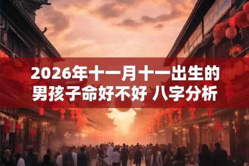 2026年十一月十一出生的男孩子命好不好 八字分析