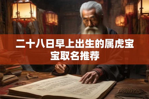 二十八日早上出生的属虎宝宝取名推荐