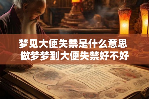 梦见大便失禁是什么意思 做梦梦到大便失禁好不好