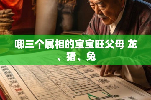 哪三个属相的宝宝旺父母 龙、猪、兔