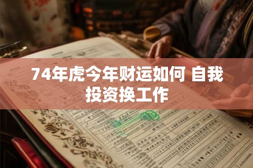 74年虎今年财运如何 自我投资换工作 74年虎今年财运如何 自我投资换工作