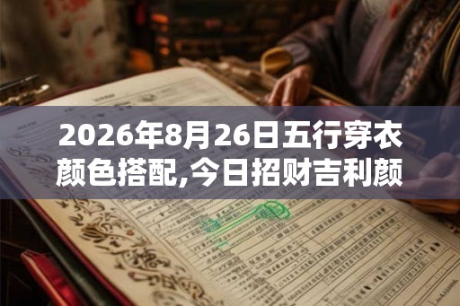 2026年8月26日五行穿衣颜色搭配,今日招财吉利颜色
