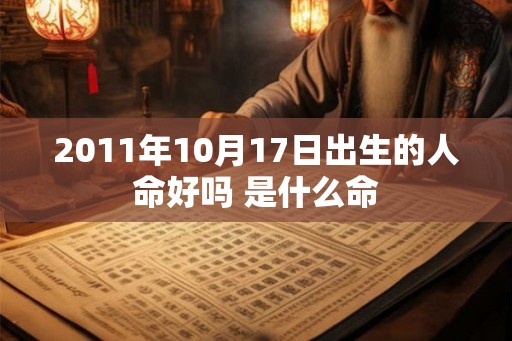 2011年10月17日出生的人命好吗 是什么命