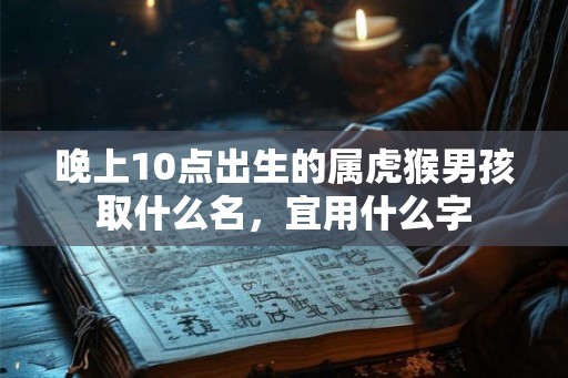 晚上10点出生的属虎猴男孩取什么名，宜用什么字