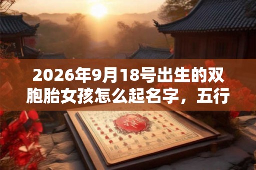 2026年9月18号出生的双胞胎女孩怎么起名字，五行属什么？