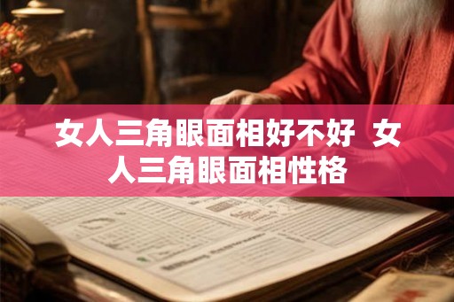 女人三角眼面相好不好  女人三角眼面相性格