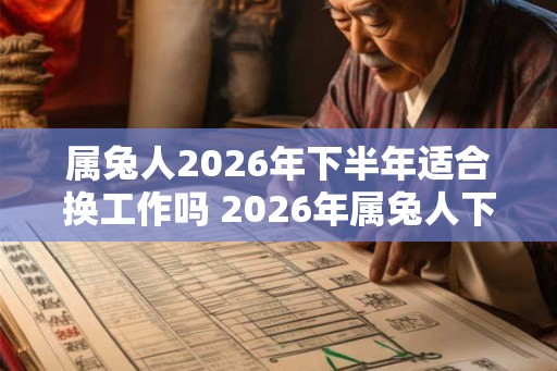属兔人2026年下半年适合换工作吗 2026年属兔人下半年工作运势