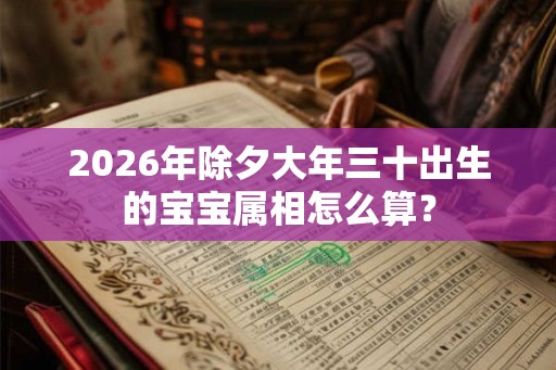 2026年除夕大年三十出生的宝宝属相怎么算？