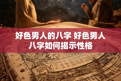 好色男人的八字 好色男人八字如何揭示性格