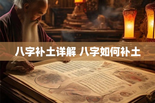 八字补土详解 八字如何补土