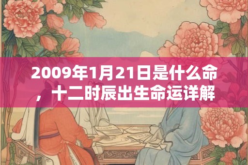 2009年1月21日是什么命,十二时辰出生命运详解 2009年1月21日是什么命,十二时辰出生命运详解