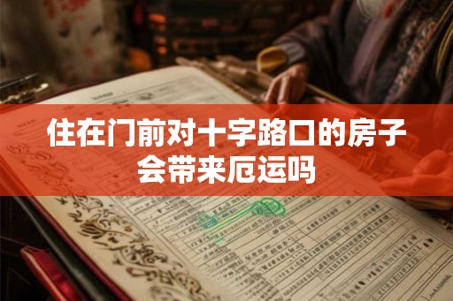 住在门前对十字路口的房子会带来厄运吗