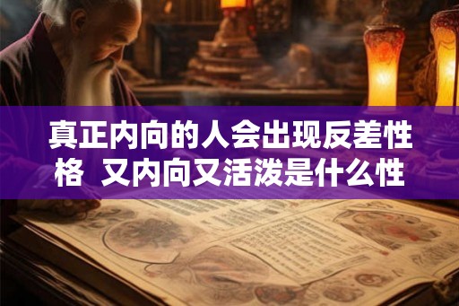真正内向的人会出现反差性格  又内向又活泼是什么性格