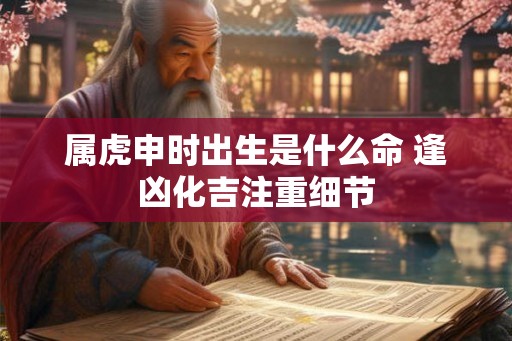 属虎申时出生是什么命 逢凶化吉注重细节 属虎申时出生是什么命 逢凶化吉注重细节