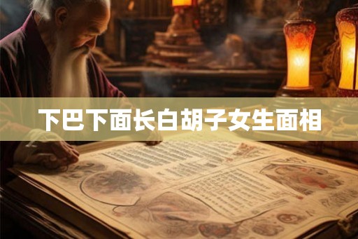 下巴下面长白胡子女生面相