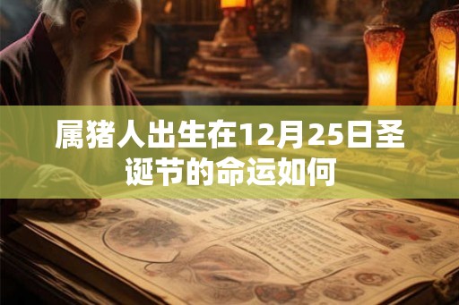 属猪人出生在12月25日圣诞节的命运如何
