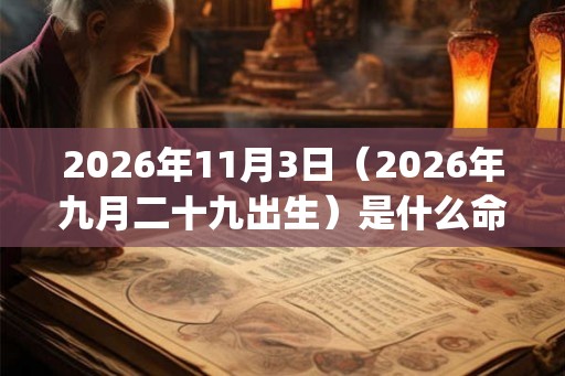 2026年11月3日（2026年九月二十九出生）是什么命_命运如何