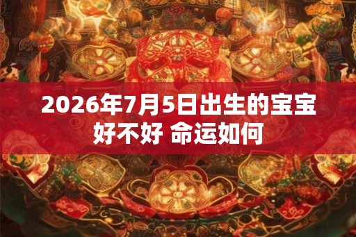 2026年7月5日出生的宝宝好不好 命运如何
