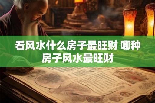 看风水什么房子最旺财 哪种房子风水最旺财