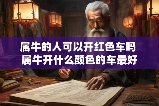 属牛的人可以开红色车吗 属牛开什么颜色的车最好