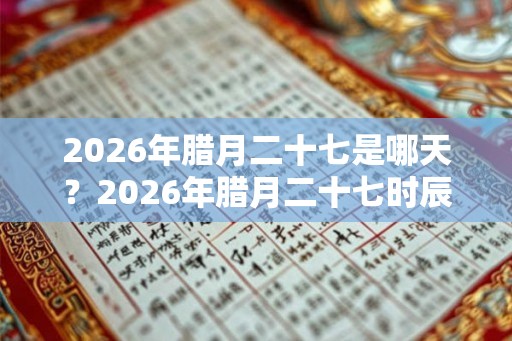 2026年腊月二十七是哪天？2026年腊月二十七时辰吉凶宜忌