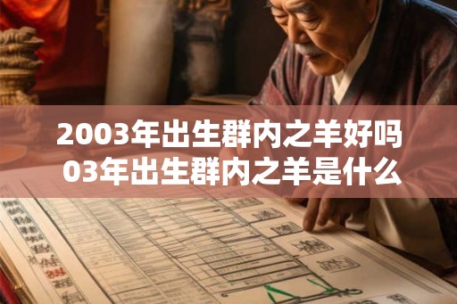 2003年出生群内之羊好吗 03年出生群内之羊是什么命