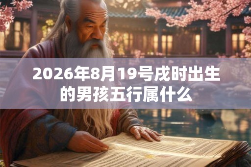 2026年8月19号戌时出生的男孩五行属什么 2026年8月19号戌时出生的男孩五行属什么