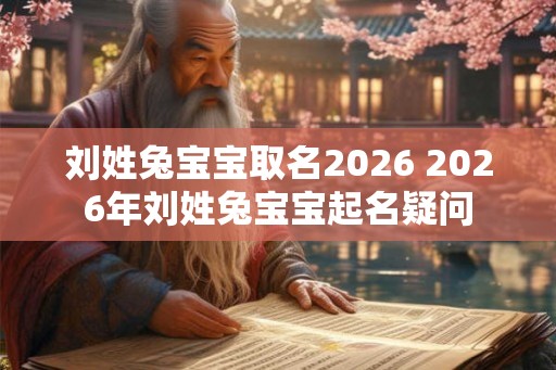 刘姓兔宝宝取名2026 2026年刘姓兔宝宝起名疑问