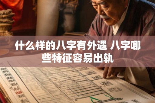 什么样的八字有外遇 八字哪些特征容易出轨