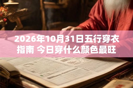 2026年10月31日五行穿衣指南 今日穿什么颜色最旺运