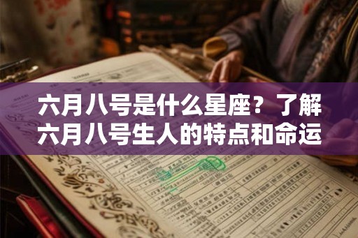 六月八号是什么星座？了解六月八号生人的特点和命运吧！