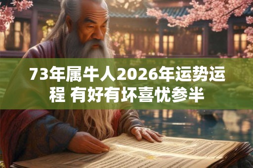 73年属牛人2026年运势运程 有好有坏喜忧参半