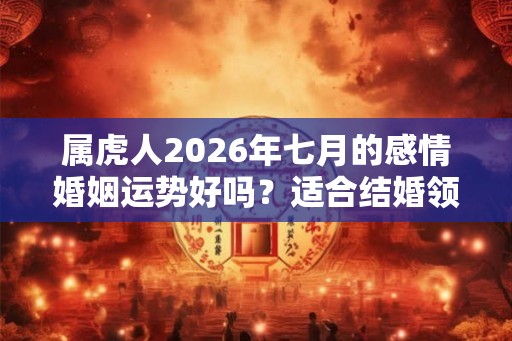 属虎人2026年七月的感情婚姻运势好吗？适合结婚领证吗？
