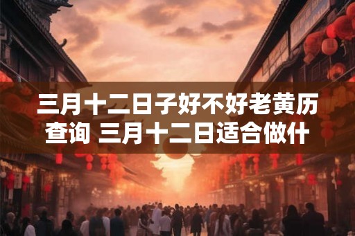 三月十二日子好不好老黄历查询 三月十二日适合做什么