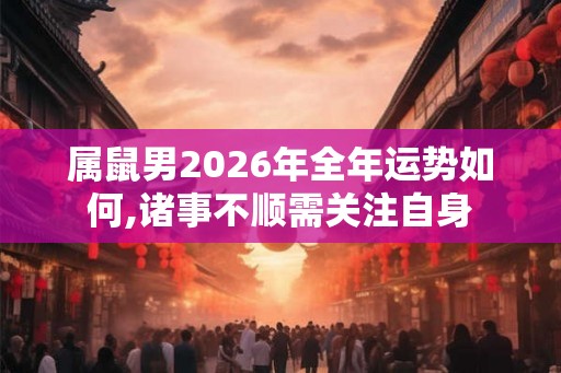 属鼠男2026年全年运势如何,诸事不顺需关注自身 属鼠男2026年全年运势如何,诸事不顺需关注自身
