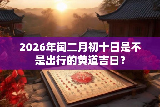 2026年闰二月初十日是不是出行的黄道吉日？