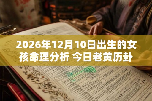 2026年12月10日出生的女孩命理分析 今日老黄历卦象如何